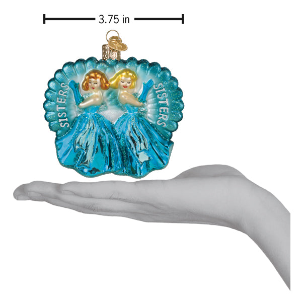 Old World Christmas Sisters Sisters Ornament - hand-blown glass Christmas tree ornament (view 5)