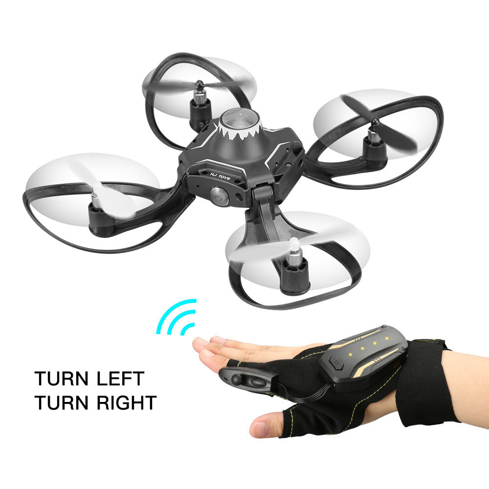 Folding Drone Gesture Control Aerial Photography Four-axis Body Sense Gravity Induction Remote Contro - Cindi Book
