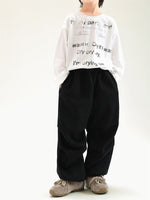 Autumn And Winter Children's Clothing Fleece-lined Casual All-match Loose Knitted Trousers - Cindi Book