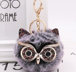 Lovely Owl Plush Doll Kids Favors Fur Ball Key Chain - Cindi Book