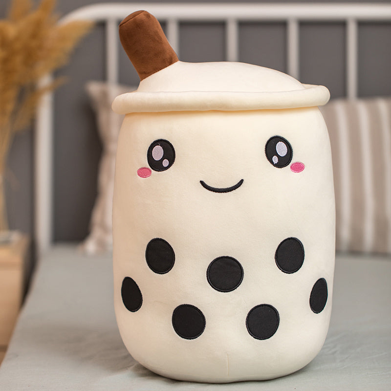 Unique Soft Teddy Plush Boba Milk Tea Plushie Toy Stuffed Fruit Shape Taste Milk Tea Hug Pillow Balls Boba Tea Cup Cushion Kids - Cindi Book