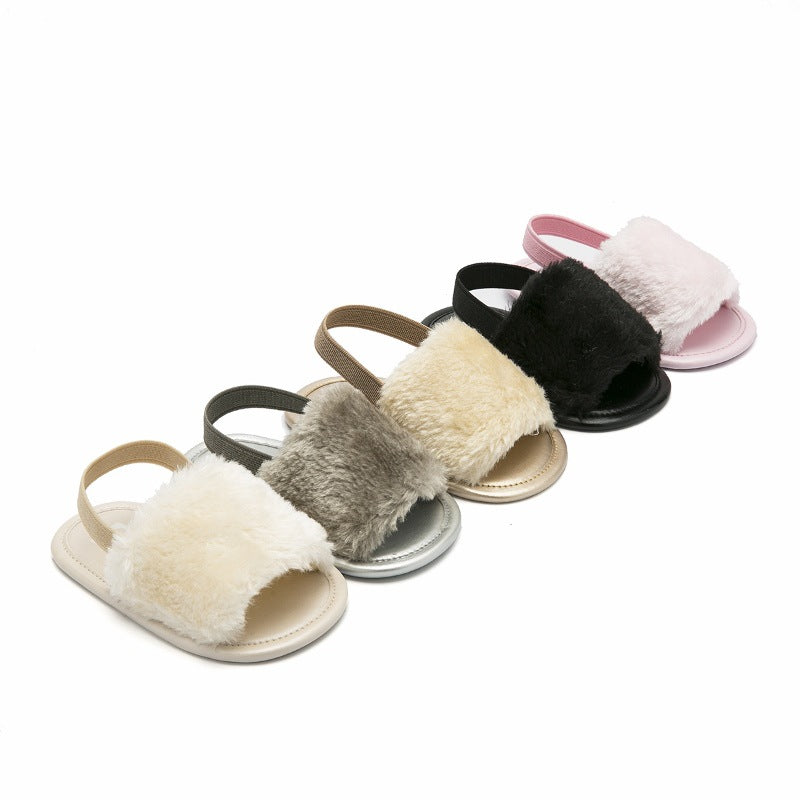 Girls' Plush Fashion Elastic Casual Shoes - Cindi Book