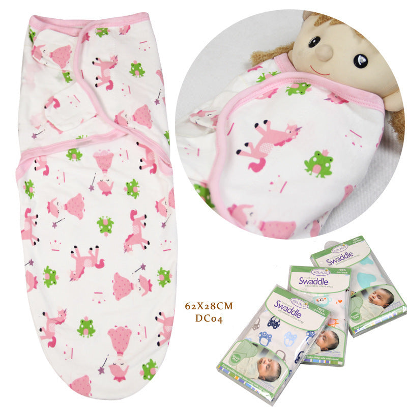 Cotton baby baby wrapped towel, cartoon baby sleeping bag, anti startled baby and baby products - Cindi Book