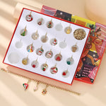 Christmas Advent Calendar Christmas Themed DIY Charm Jewelry Bracelet Necklace Making Kit for Girls - Cindi Book