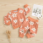 Infant Dark Orange Printing Beige Suit - Cindi Book