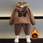 Winter Clothes Fleece Sweater Sportswear Thickening Two-piece Set - Cindi Book