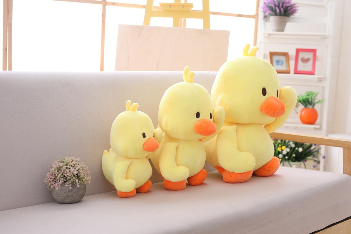 Little yellow duck figurine dancing expression small yellow duck plush toy - Cindi Book