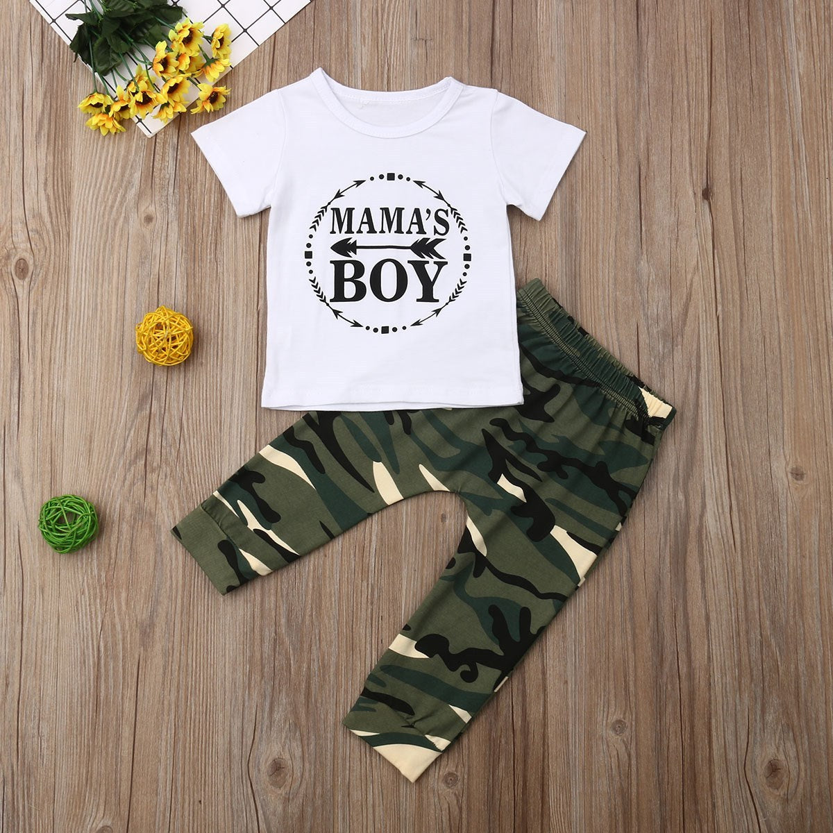Summer  Boy Clothes Cotton T-Shirt Pants - Cindi Book