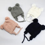 Jojo Double Pompom Knitted Beanie - Cindi Book