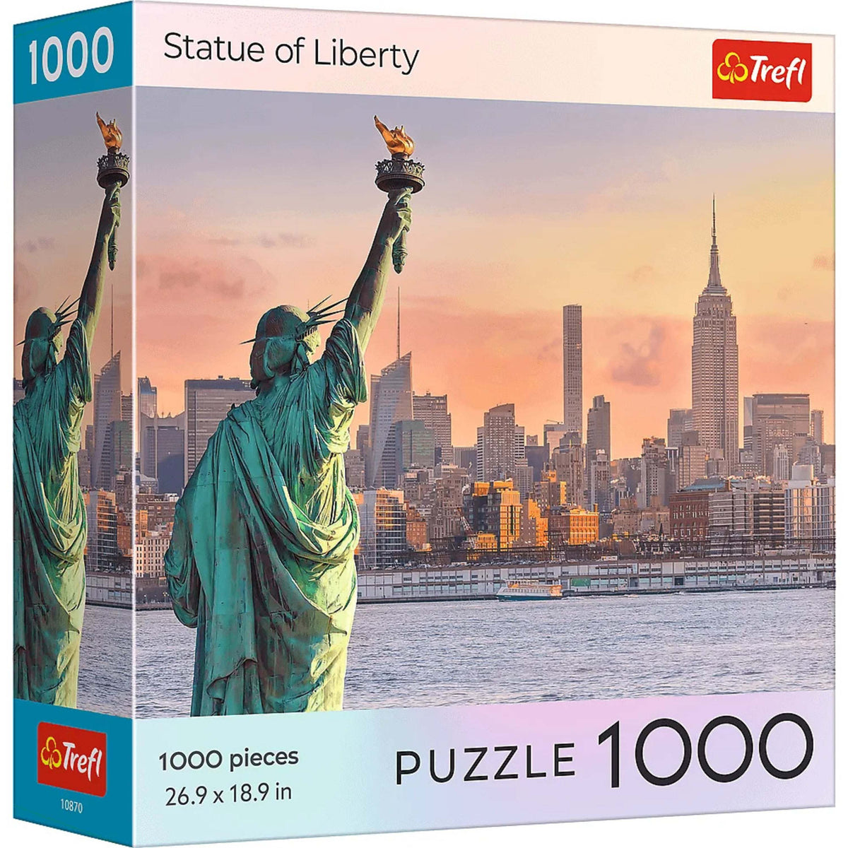 Trefl Red National Parks Statue of Liberty 1000 Piece Puzzle