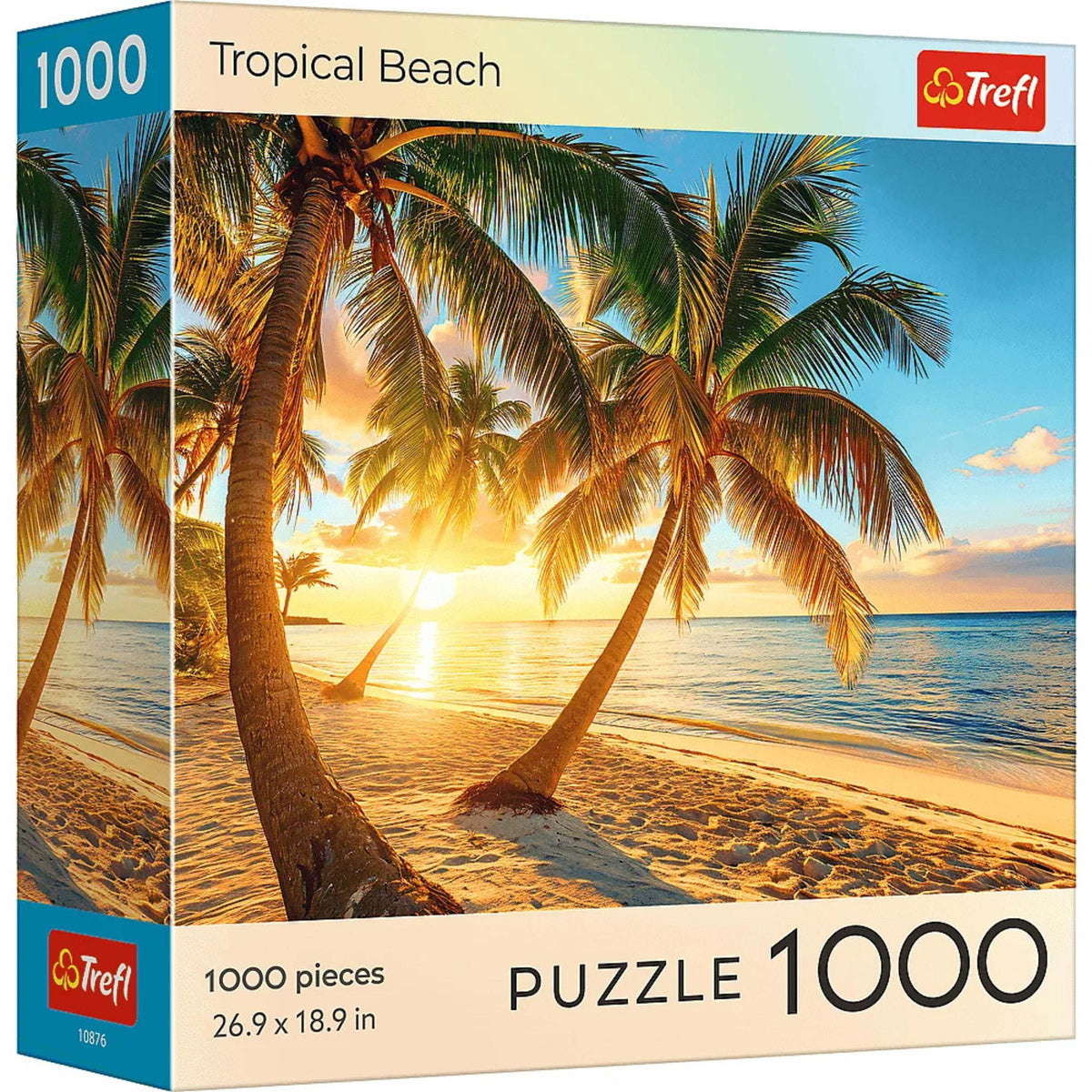 Trefl Red Sunset Tropical Beach 1000 Piece Puzzle