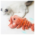 Electric USB Charging Pet Cat Molar Plush Toy - Cindi Book