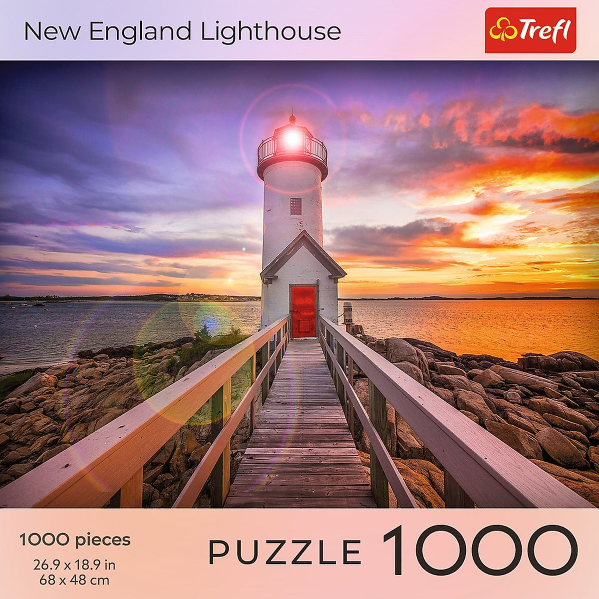 Trefl Red Sunsets: New England Lighthouse 1000 Piece Puzzle
