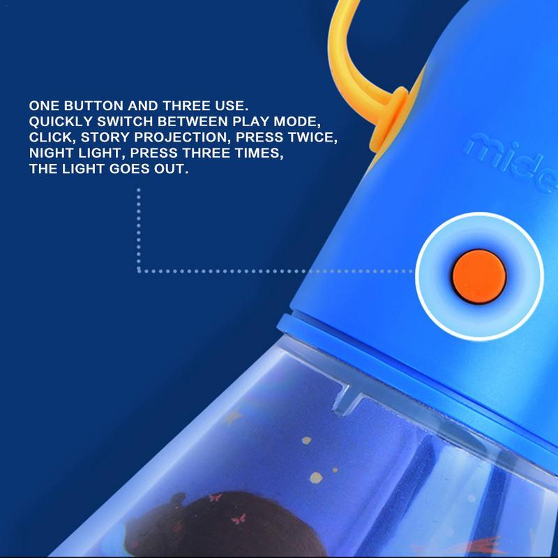 Children Night Lamp Projection Lamps Multifunction Story Projector Kids Early Education - Cindi Book