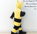 Children's Cute Cartoon Animal Bee One-piece Pajamas Flannel Performance Wear - Cindi Book