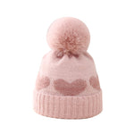 Baby Hat Double-layer Thickened Jacquard Heart - Cindi Book