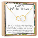 10th Birthday Gift Necklace, Multiple Styles