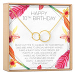 10th Birthday Gift Necklace, Multiple Styles