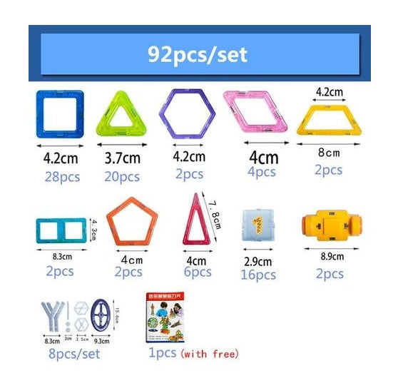 Mini Magnetic Piece Educational Toys - Cindi Book