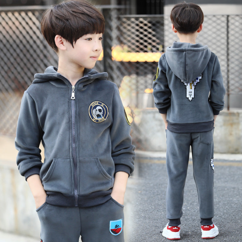 Casual children's suit boys autumn clothes - Cindi Book
