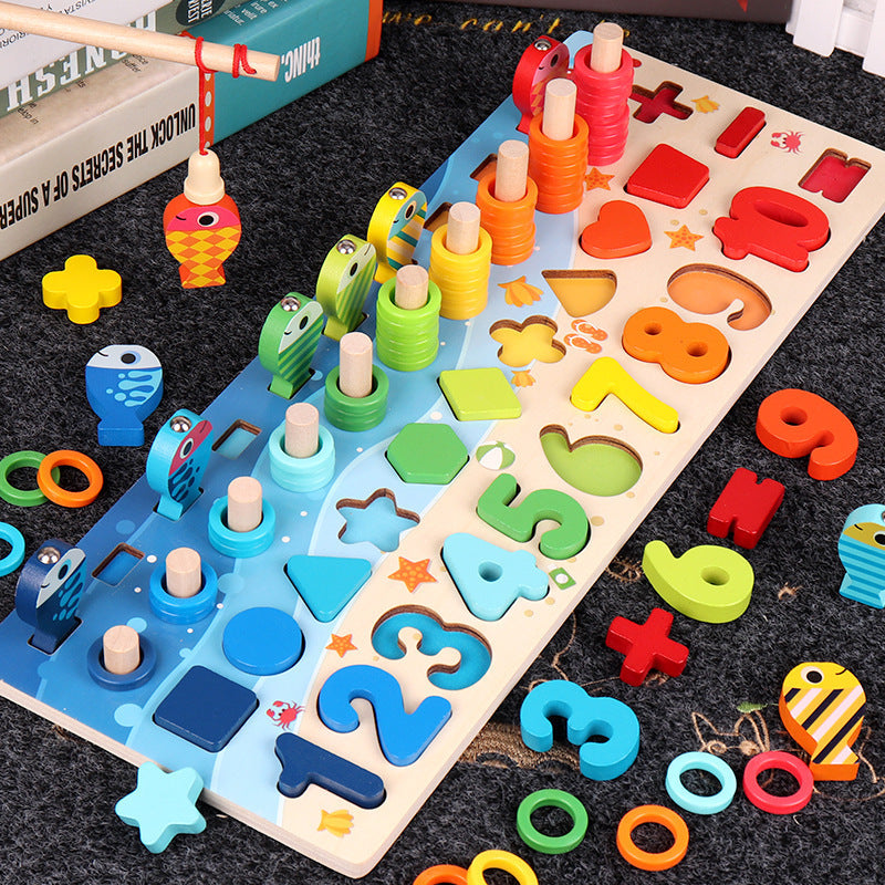 Children 3D Alphabet Number Puzzle Baby Colorful Geometric Digital Letter Educational Toy - Cindi Book