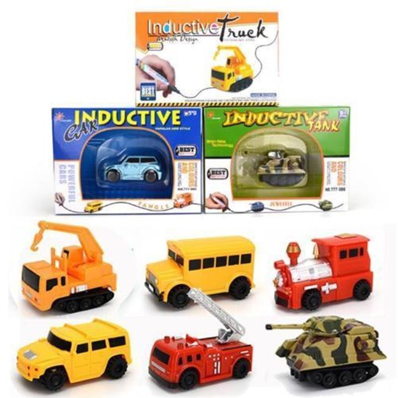Engineering Vehicles MINI Magic Pen Inductive Children's Truck Tank - Cindi Book