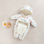 Clothes For Babies Baby Jumpsuits Winter Fleece-lined - Cindi Book
