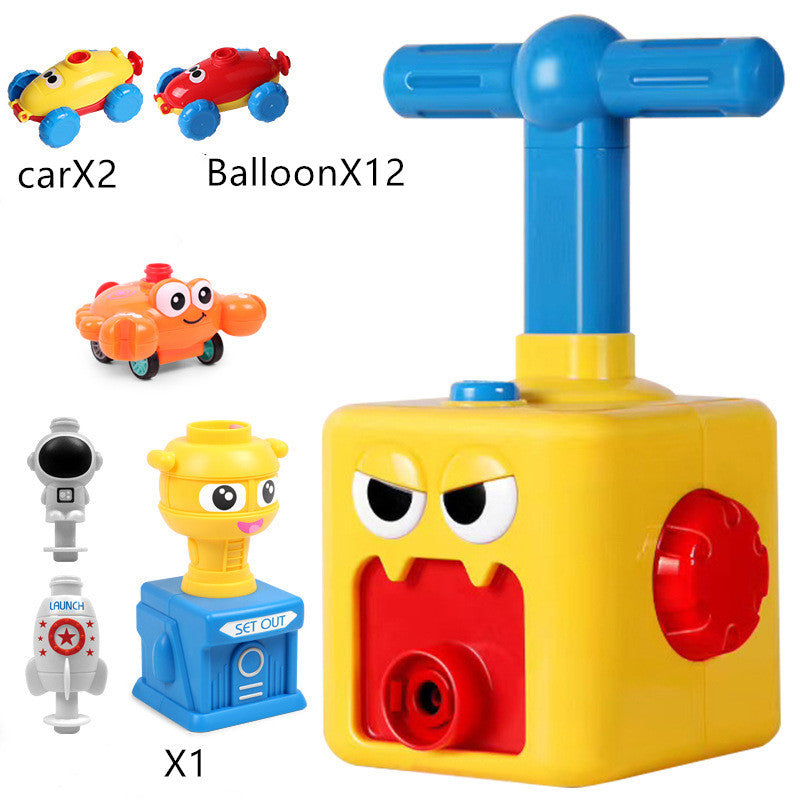 Power Balloon Launch Tower Toy Puzzle  Education Inertia Air Power Balloon Car Science Experimen Toy For Children Gift - Cindi Book