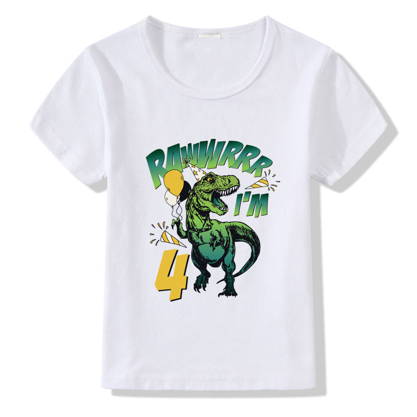 Children's T-shirt Numbers 1-9 Birthday T-shirt - Cindi Book