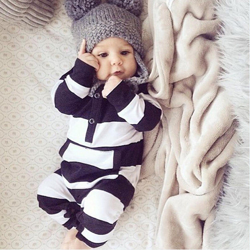 Baby pocket striped bodysuit - Cindi Book