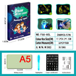 Educational Toy Drawing Pad 3D Magic 8 Light Effects Puzzle Board Sketchpad - Cindi Book