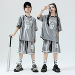 Hip Hop Children's Performance Hip Hop Glossy Loose Outfit - Cindi Book