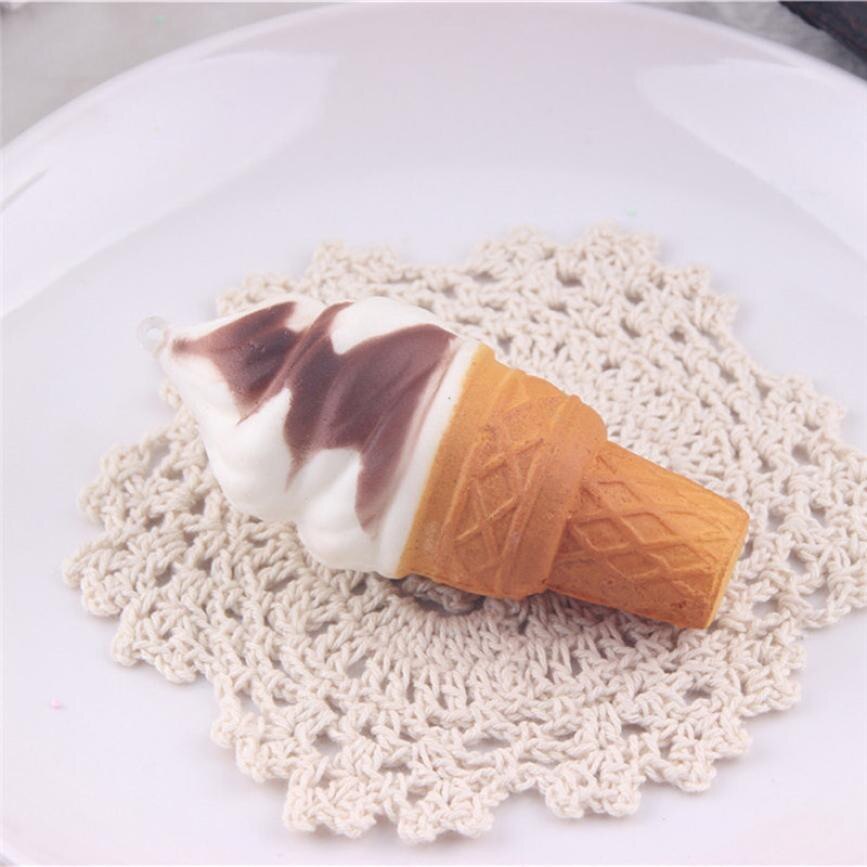 Slow rebound simulation ice cream small torch sweet pendant decompression toy squeezing music - Cindi Book