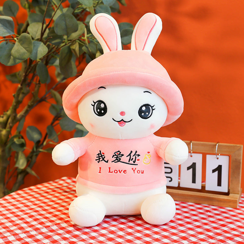 With Hat Rabbit Stuffed Animal Toy Female - Cindi Book