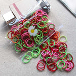 Mini baby finger colored hair loops will not hurt your hair - Cindi Book