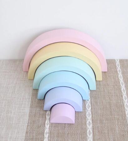 Jigsaw Puzzle Large 12-piece Arch Bridge Rainbow Building Blocks Early Childhood Education Toys - Cindi Book