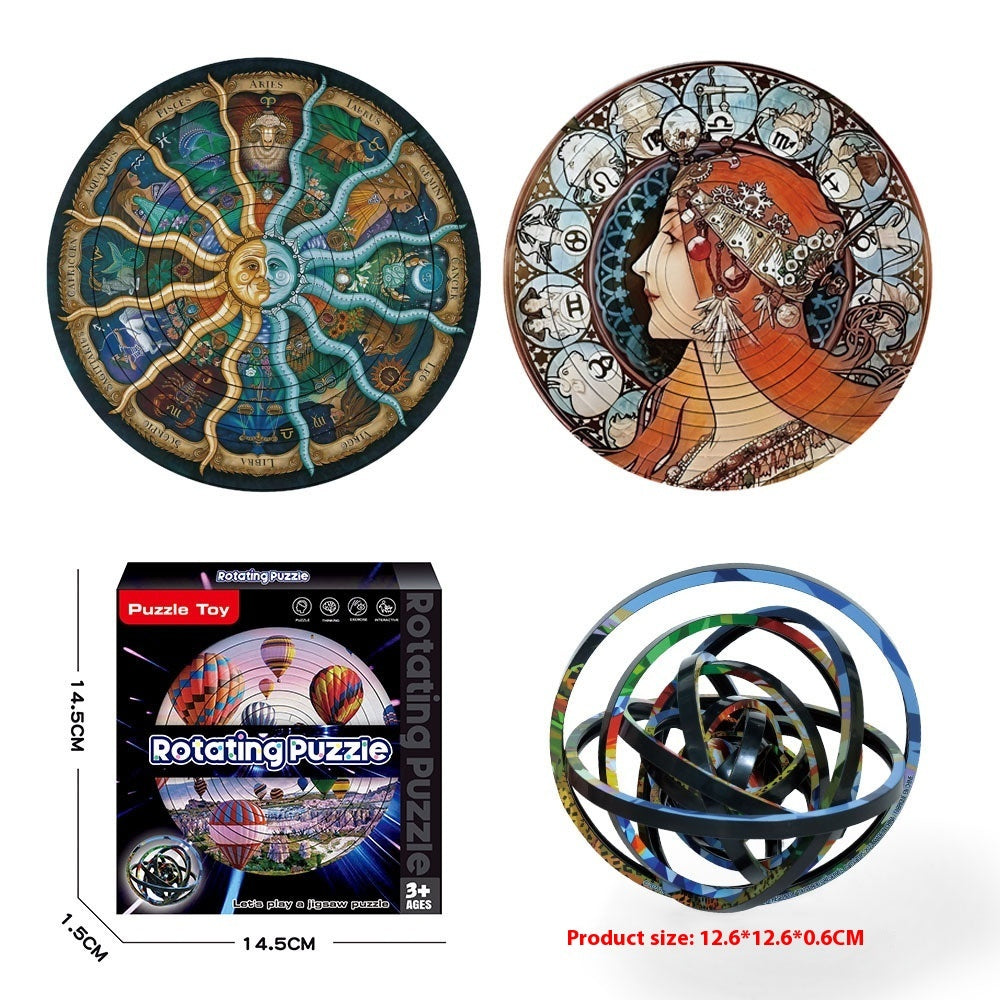 Rotating Puzzle Decompression 3D Educational Toys - Cindi Book