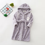 Flannel Bathrobe Boys' Home Wear With Hood - Cindi Book