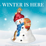Old World Christmas Flamin' Hot Cheetos Snowman Ornament - hand-blown glass Christmas tree ornament (view 6)