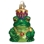 Old World Christmas Frog King Ornament - hand-blown glass Christmas tree ornament (view 3)