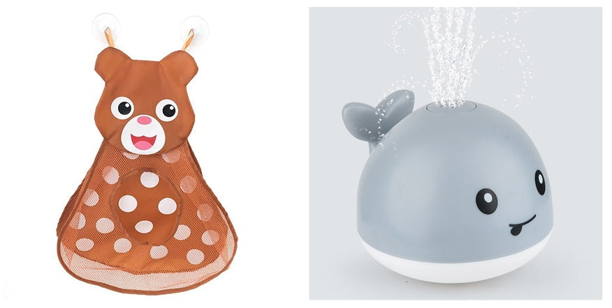 New Baby Bathroom Bath Electric Induction Whale Spray Small Toy - Cindi Book