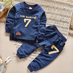 Baby cotton long-sleeved trousers two-piece suit - Cindi Book