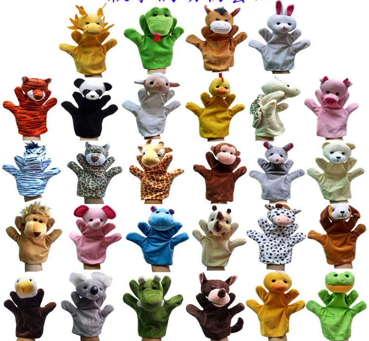 Hand puppet 28 plush toy big hand puppet preschool teaching aid - Cindi Book