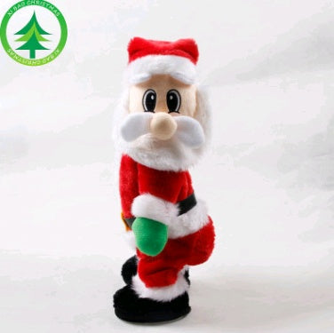 Christmas Decorations Electric Santa Toys Creative Twist Music Santa Claus Dolls - Cindi Book