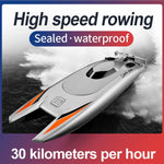 Electric Remote Control Boat High Speed Racing Boat 7.4V Large Capacity Battery 2 Channels 2.4G Remote Control Boats For Kid - Cindi Book