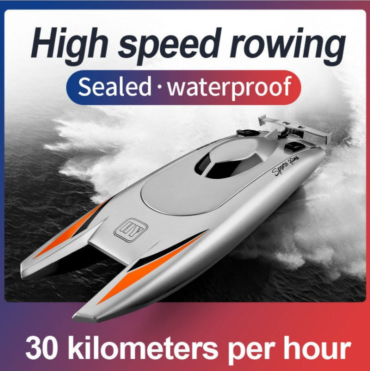 Electric Remote Control Boat High Speed Racing Boat 7.4V Large Capacity Battery 2 Channels 2.4G Remote Control Boats For Kid - Cindi Book