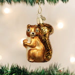 Old World Christmas Squirrel Ornament - hand-blown glass Christmas tree ornament