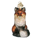 Old World Christmas Fox Ornament - hand-blown glass Christmas tree ornament (view 3)