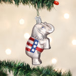 Old World Christmas Republican Elephant - hand-blown glass Christmas tree ornament