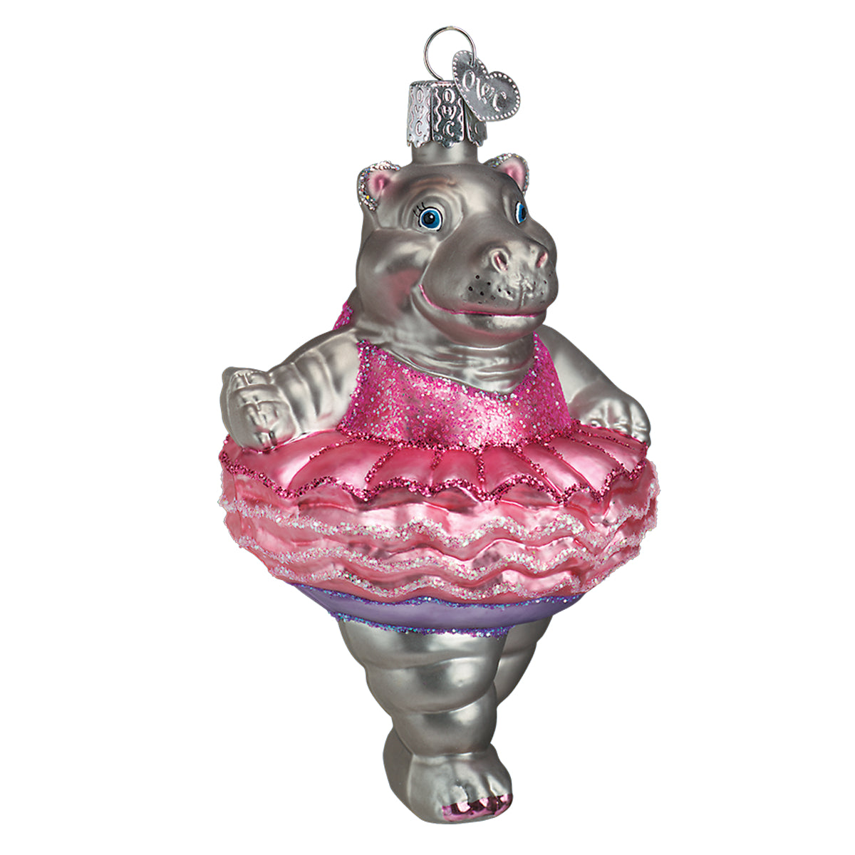 Old World Christmas Twinkle Toes Ornament - hand-blown glass Christmas tree ornament (view 3)